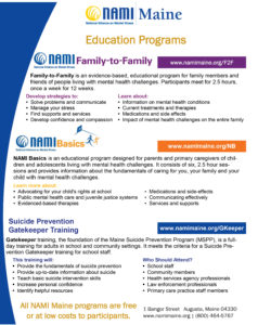 NAMI Maine Education Flyer